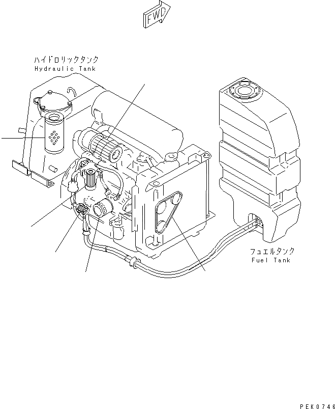 Схема запчастей Komatsu PC35R-8 - ЭЛЕМЕНТ И V-РЕМЕНЬ КАТАЛОГИ ЗЧ