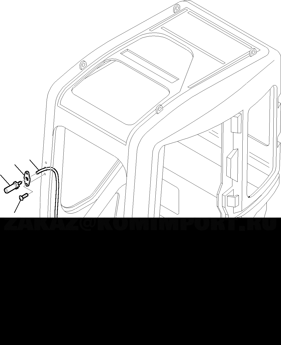 Схема запчастей Komatsu PC35R-8 - WINDЭКРАН ОМЫВАТЕЛЬ ЧАСТИ КОРПУСА И КАБИНА