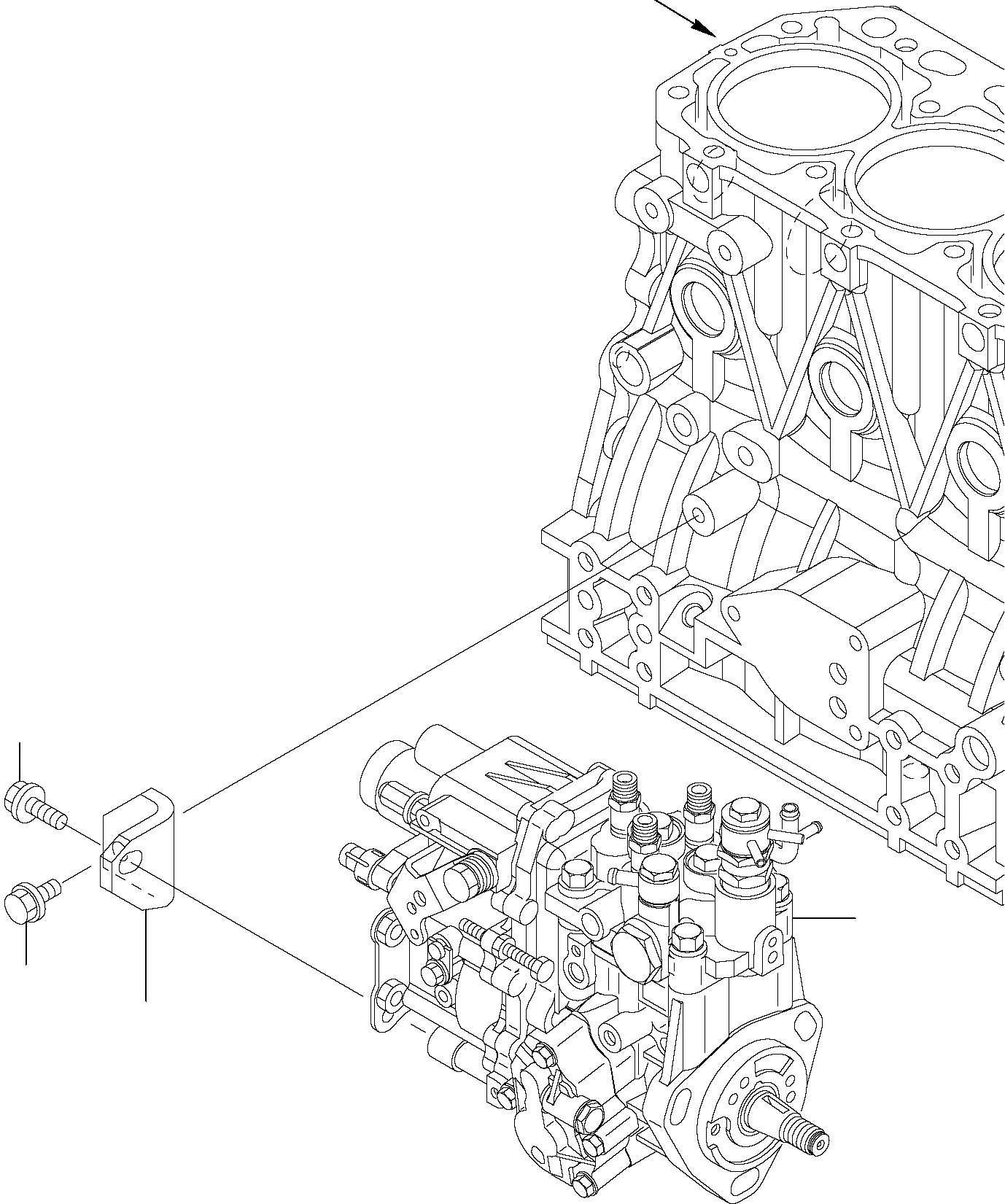 Схема запчастей Komatsu PC35R-8 - ТОПЛ. НАСОС ДВИГАТЕЛЬ