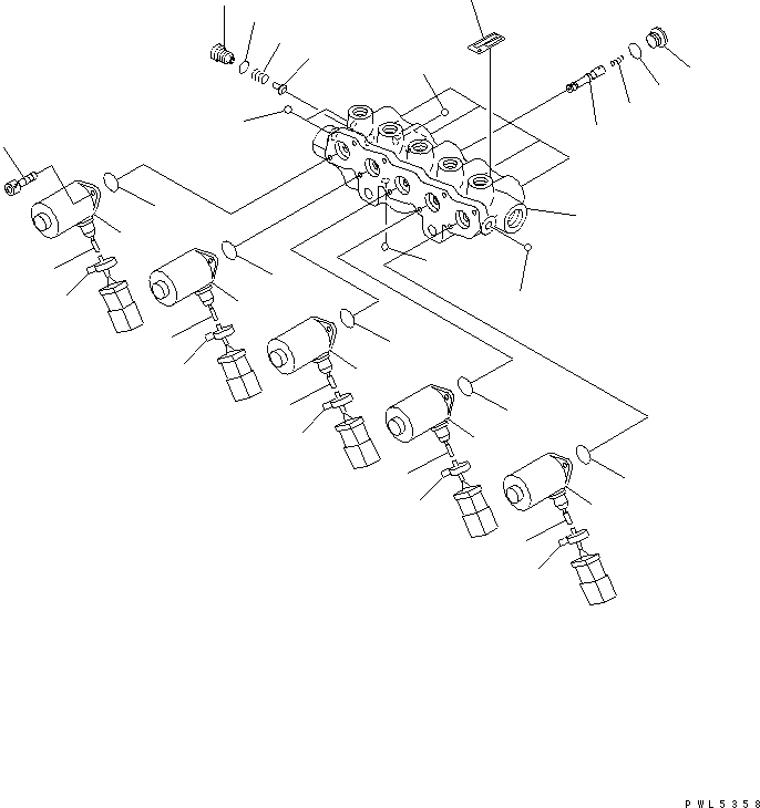 Схема запчастей Komatsu PC380LC-6K-J - СОЛЕНОИДНЫЙ КЛАПАН (ВНУТР. ЧАСТИ) ОСНОВН. КОМПОНЕНТЫ И РЕМКОМПЛЕКТЫ