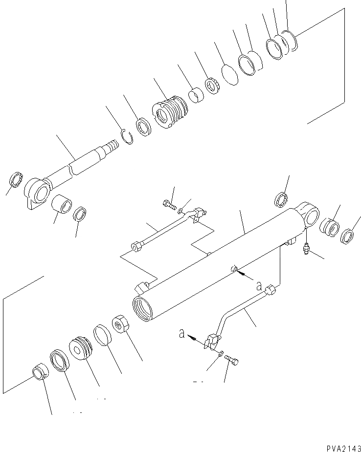 Схема запчастей Komatsu PC38UU-2 - ЦИЛИНДР СТРЕЛЫ(ВНУТР. ЧАСТИ)(№-8) ОСНОВН. КОМПОНЕНТЫ И РЕМКОМПЛЕКТЫ