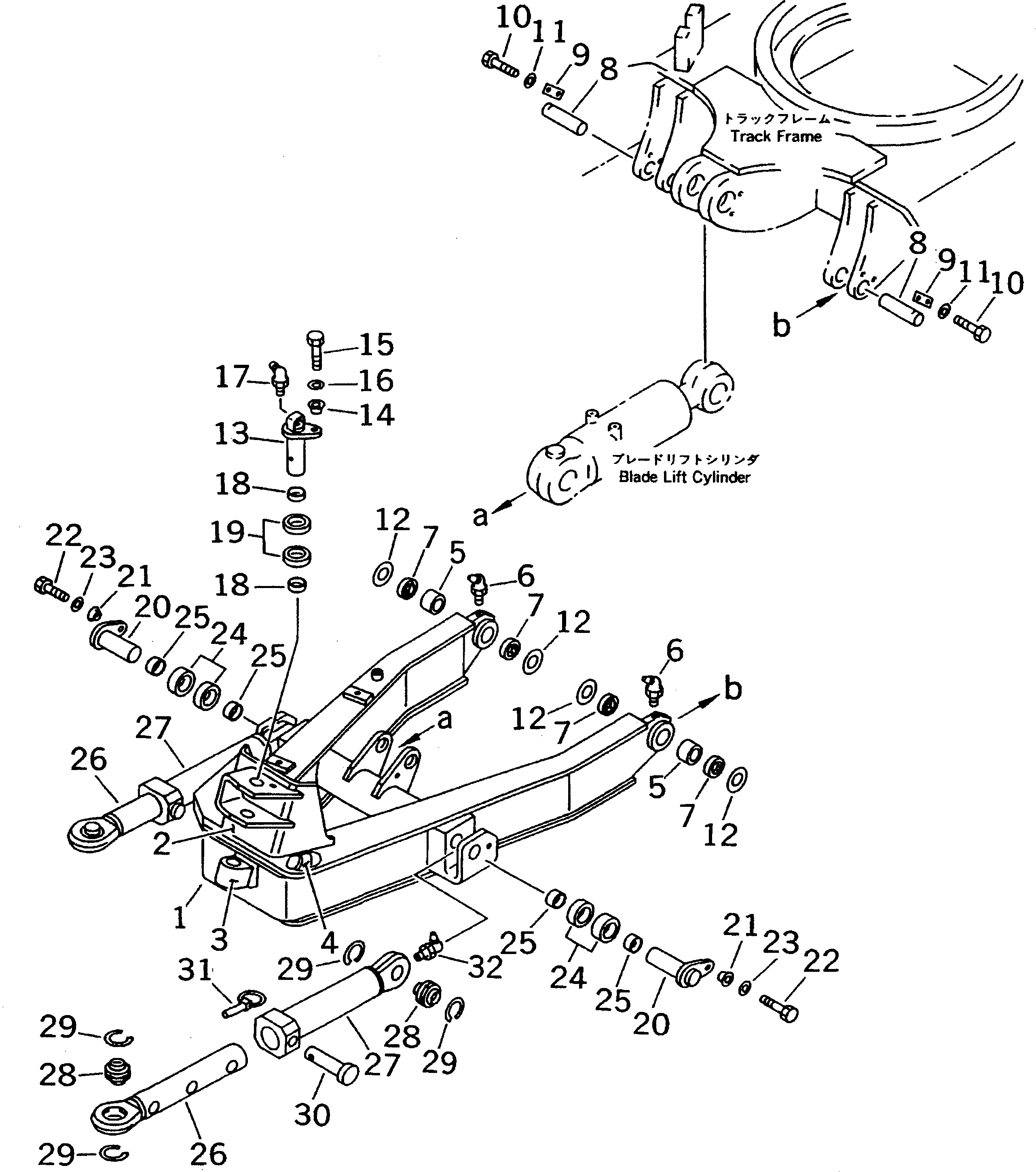 Схема запчастей Komatsu PC38UU-2 - ОТВАЛ (РАМА) (ДЛЯ НАКЛОНЯЕМ. МЕХАНИЧ. ANGLE) РАБОЧЕЕ ОБОРУДОВАНИЕ