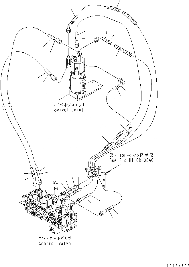 Схема запчастей Komatsu PC38UU-3 - ACTUATER ЛИНИЯ (/) (ПОВОРОТНОЕ СОЕДИНЕНИЕ - ОСНОВН. УПРАВЛЯЮЩ. КЛАПАН)(№7-9) ГИДРАВЛИКА