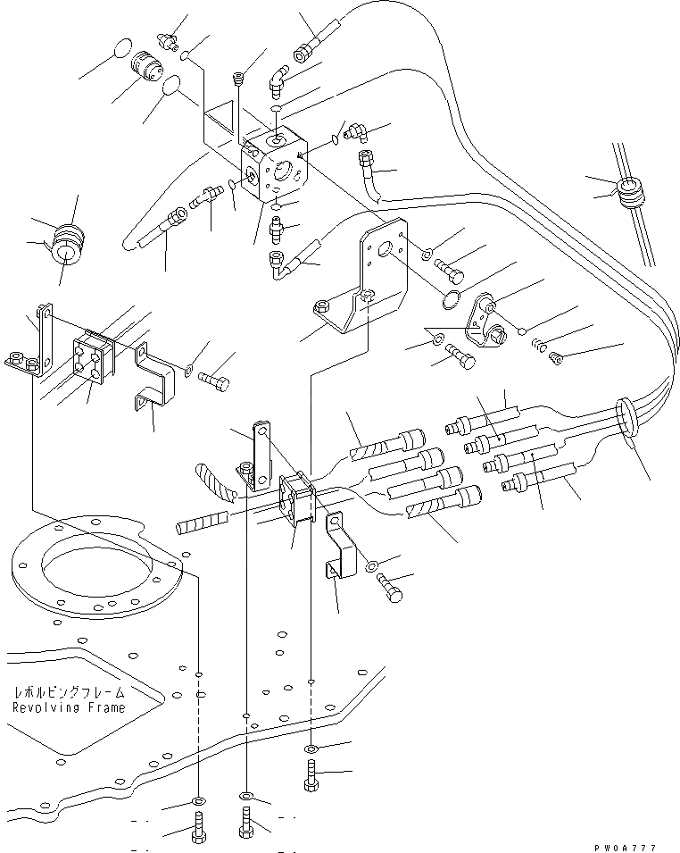 Схема запчастей Komatsu PC38UU-3 - MULTI PATERN (ДЛЯ WAY) (КЛАПАН) ГИДРАВЛИКА