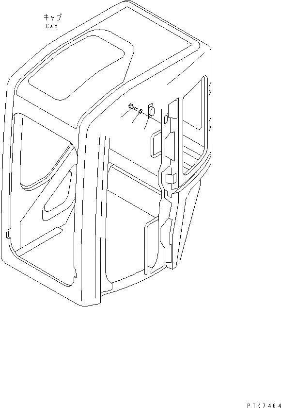 Схема запчастей Komatsu PC38UU-3 - КАБИНА (/) (ОСВЕЩЕНИЕ) КАБИНА ОПЕРАТОРА И СИСТЕМА УПРАВЛЕНИЯ