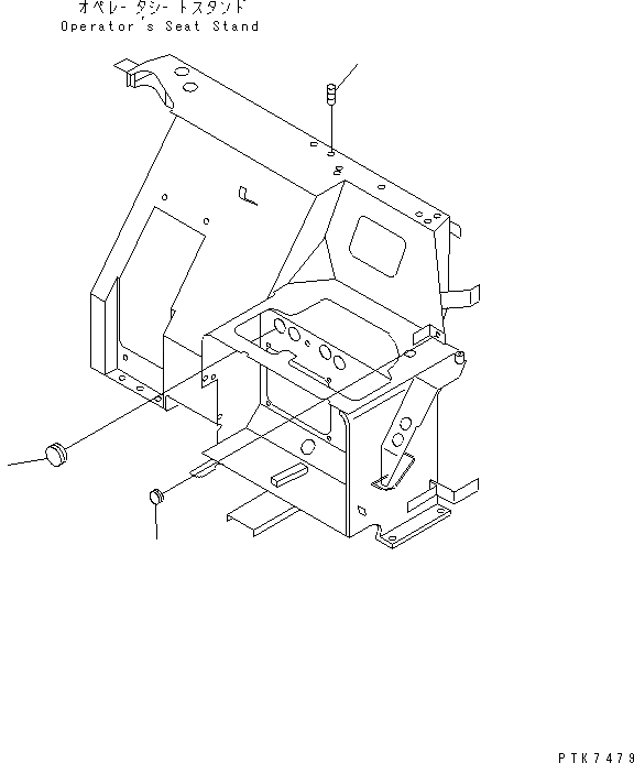 Схема запчастей Komatsu PC38UU-3 - ОСНОВН. КОНСТРУКЦИЯ (КРЫШКА) (КОНДИЦ.) КАБИНА ОПЕРАТОРА И СИСТЕМА УПРАВЛЕНИЯ