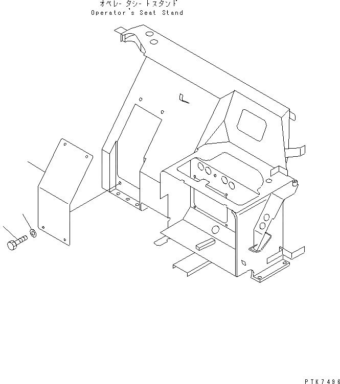 Схема запчастей Komatsu PC38UU-3 - ОСНОВН. КОНСТРУКЦИЯ (COVER) (КАБИНА) КАБИНА ОПЕРАТОРА И СИСТЕМА УПРАВЛЕНИЯ