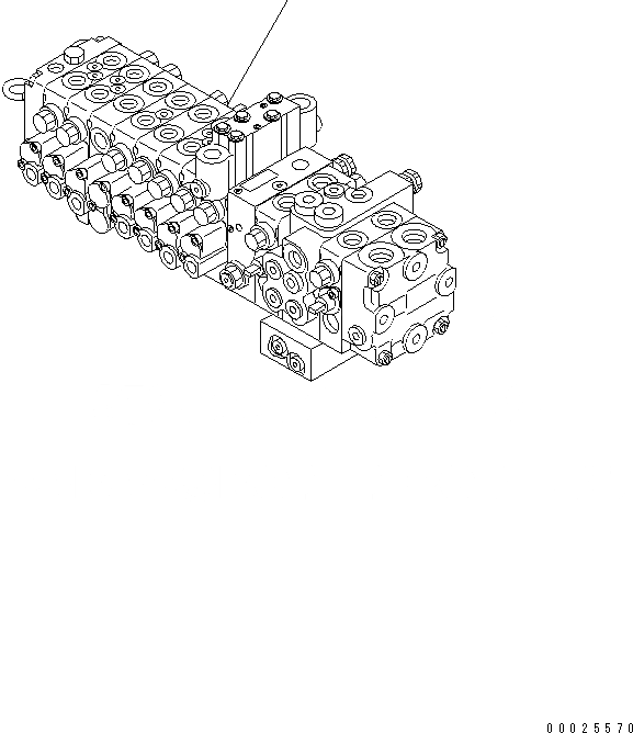 Схема запчастей Komatsu PC38UU-3 - РАБОЧ. УПРАВЛ-Е (ОСНОВН. КЛАПАН) (ДЛЯ НАКЛОНЯЕМ. МЕХАНИЧ. ANGLE)(№8-) КАБИНА ОПЕРАТОРА И СИСТЕМА УПРАВЛЕНИЯ