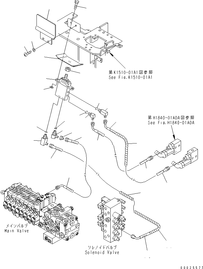 Схема запчастей Komatsu PC38UU-3 - РАБОЧ. УПРАВЛ-Е (OFFSET ЛИНИЯ) (ДЛЯ НАКЛОНЯЕМ. МЕХАНИЧ. ANGLE)(№8-) КАБИНА ОПЕРАТОРА И СИСТЕМА УПРАВЛЕНИЯ