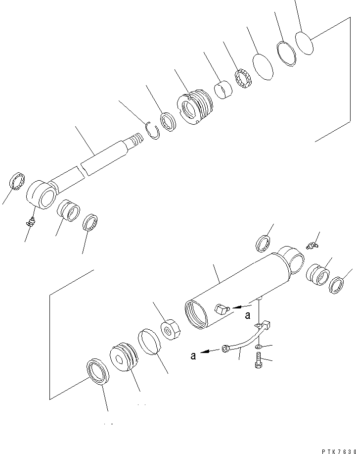 Схема запчастей Komatsu PC38UU-3 - OFFSET ЦИЛИНДР (ВНУТР. ЧАСТИ) ОСНОВН. КОМПОНЕНТЫ И РЕМКОМПЛЕКТЫ