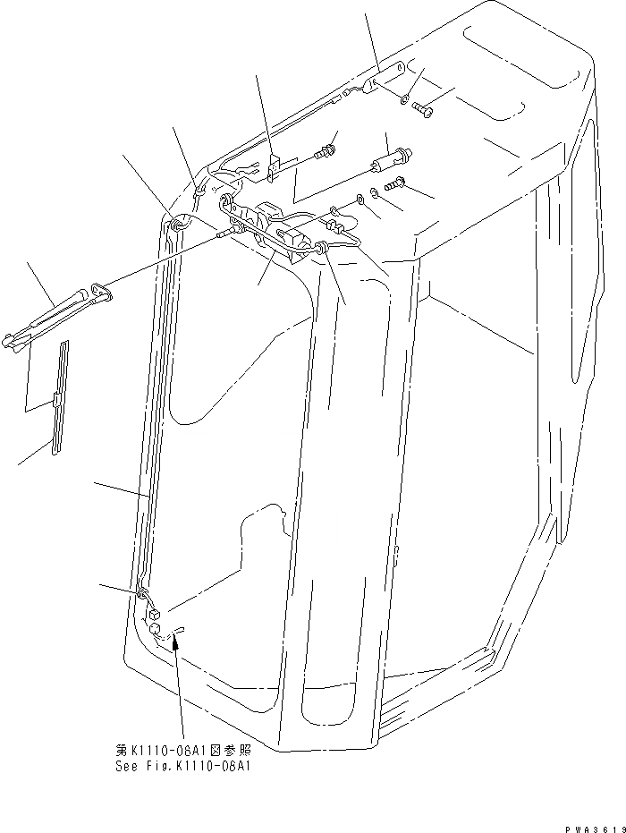 Схема запчастей Komatsu PC38UUM-2 - КАБИНА (ЭЛЕКТР.) (/7) КАБИНА ОПЕРАТОРА И СИСТЕМА УПРАВЛЕНИЯ