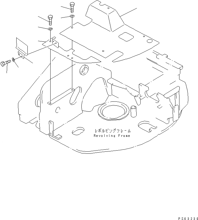 Схема запчастей Komatsu PC38UUM-2 - ОСНОВН. КОНСТРУКЦИЯ (ОСНОВН. КОНСТРУКЦИЯ) (ДЛЯ НАВЕСА) КАБИНА ОПЕРАТОРА И СИСТЕМА УПРАВЛЕНИЯ