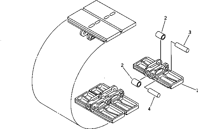 Схема запчастей Komatsu PC40-6 - ГУСЕНИЦЫ () (MONO-БЛОК ТИП)(№-7) ХОДОВАЯ