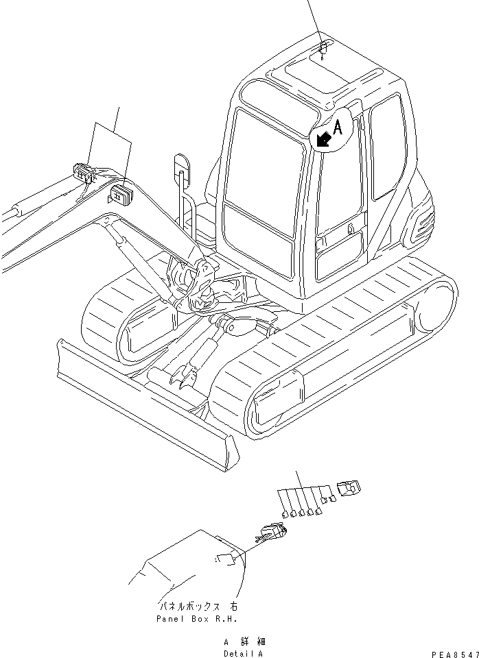 Схема запчастей Komatsu PC40-7 - ОСВЕЩЕНИЕ И ПРЕДОХРАНИТЕЛЬ(№-) КАТАЛОГИ ЗЧ