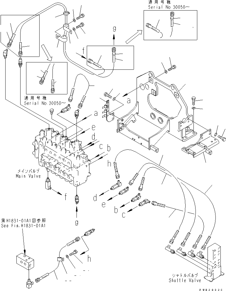 Схема запчастей Komatsu PC400-6Z - ОСНОВН. КЛАПАН (КОРПУС КЛАПАНА) (С ПРЕДОТВРАЩ. СМЕЩЕНИЯ)(№-999) ГИДРАВЛИКА