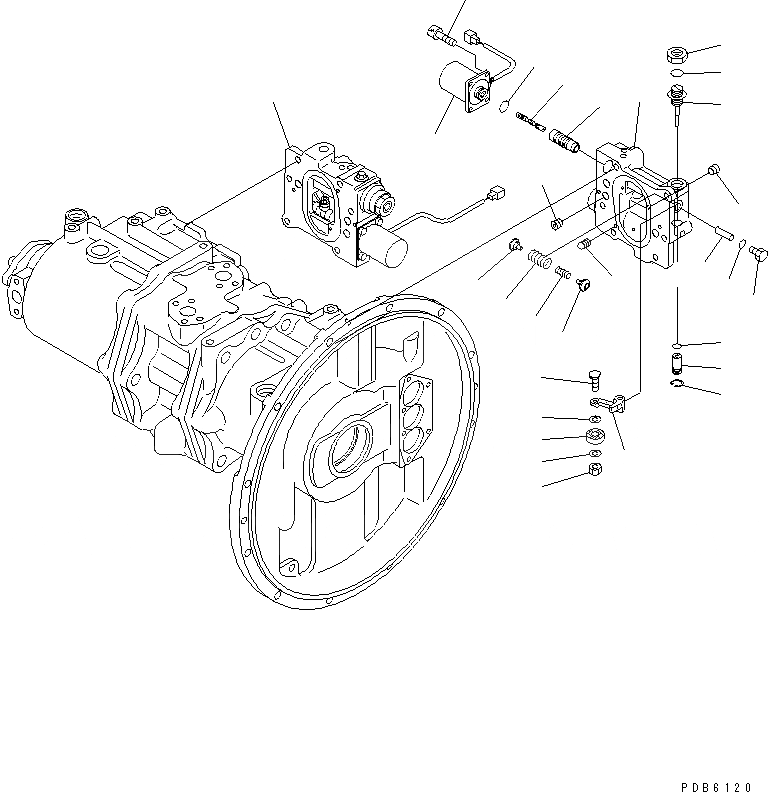 Схема запчастей Komatsu PC400-6Z - ОСНОВН. НАСОС (9/) (ДЛЯ СНГ)(№9-) ОСНОВН. КОМПОНЕНТЫ И РЕМКОМПЛЕКТЫ