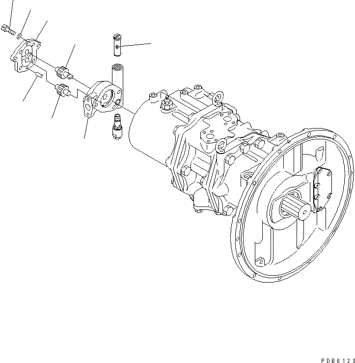 Схема запчастей Komatsu PC400-6C - ОСНОВН. НАСОС (/) (ДЛЯ СНГ)(№9-999) ОСНОВН. КОМПОНЕНТЫ И РЕМКОМПЛЕКТЫ