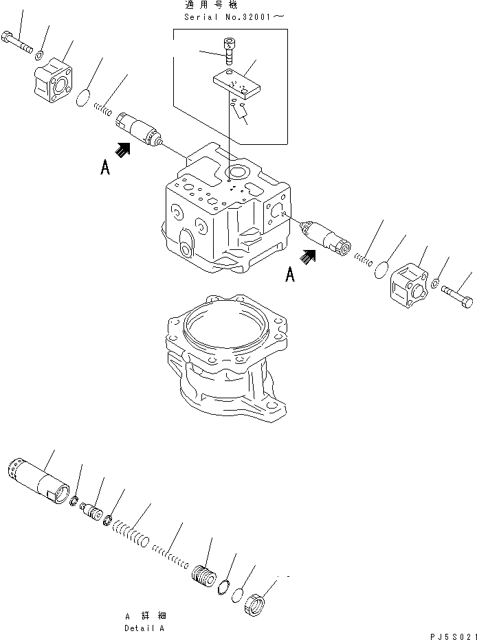 Схема запчастей Komatsu PC400-6C - МОТОР ПОВОРОТА (/) (- DEG. СПЕЦ-Я.)(№9-) ОСНОВН. КОМПОНЕНТЫ И РЕМКОМПЛЕКТЫ