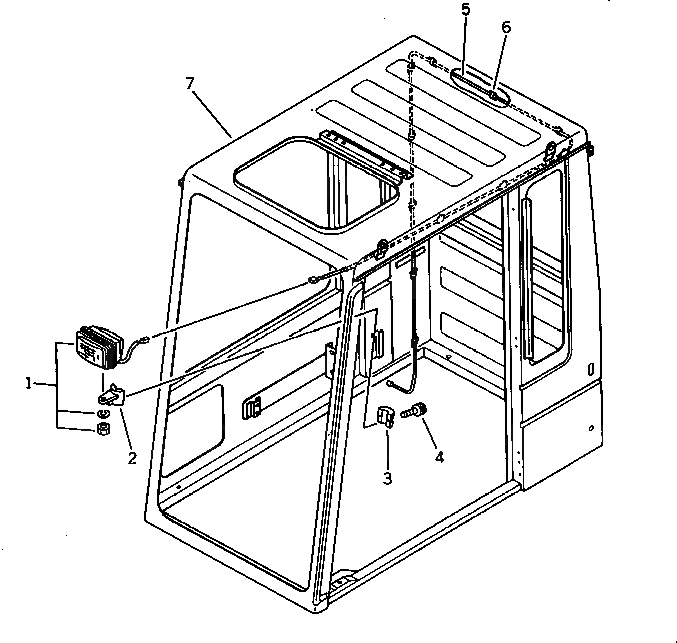 Схема запчастей Komatsu PC400-3 - ЭЛЕКТРИКА (ЭЛЕКТРОПРОВОДКА) (НАВЕСН. ОБОРУД) (ДЛЯ ПОГРУЗ.) КОМПОНЕНТЫ ДВИГАТЕЛЯ И ЭЛЕКТРИКА