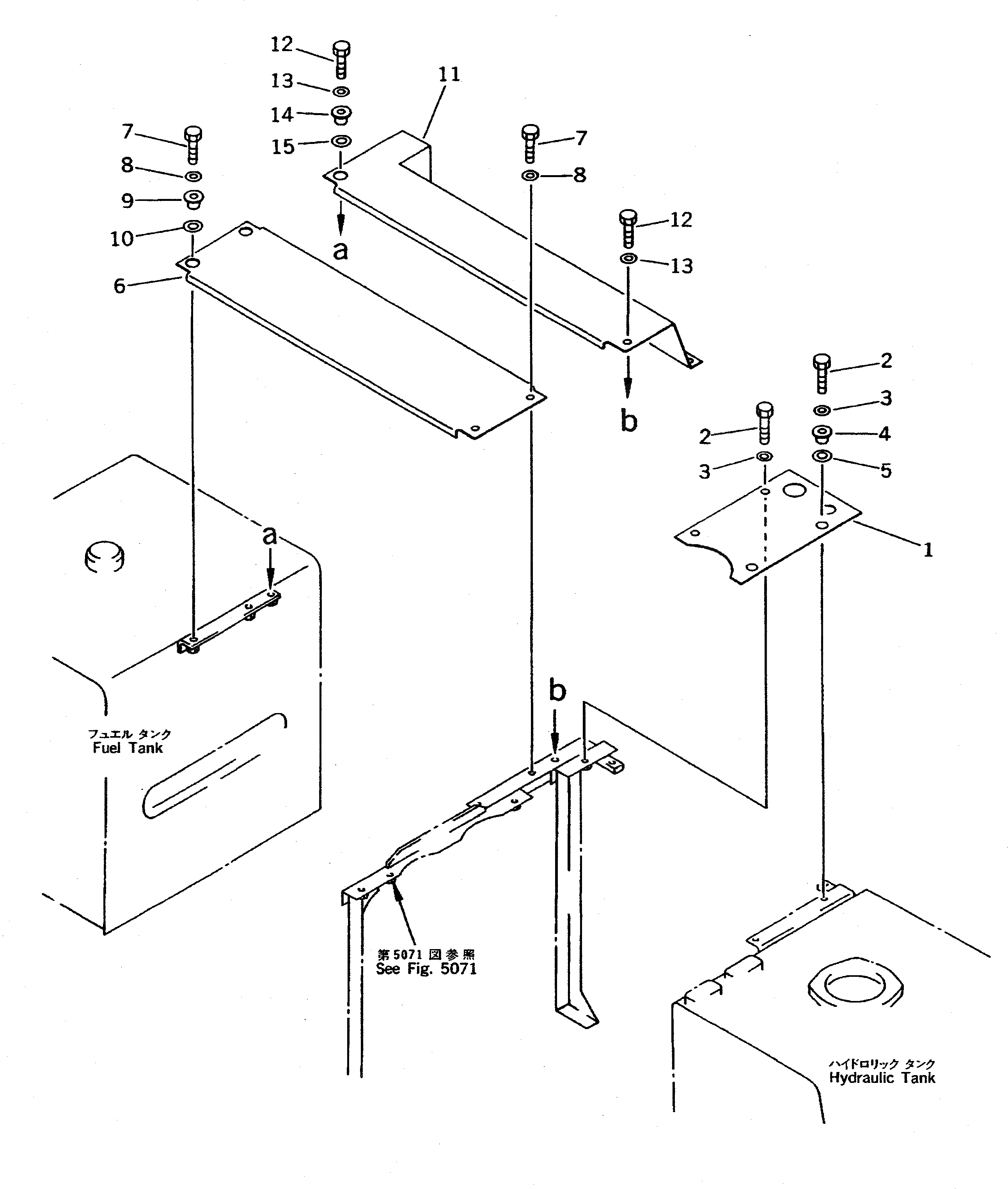 Схема запчастей Komatsu PC400-5C - COVER ЧАСТИ КОРПУСА