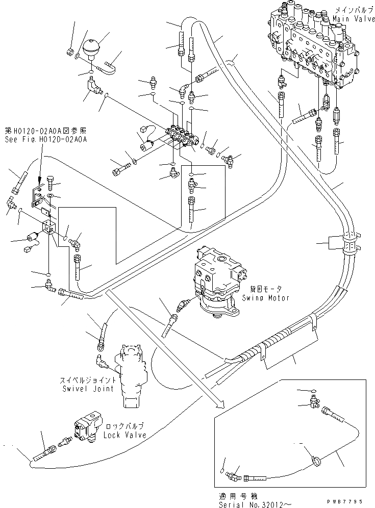 Схема запчастей Komatsu PC400-6 - СОЛЕНОИДНЫЙ КЛАПАН(№-9) ГИДРАВЛИКА