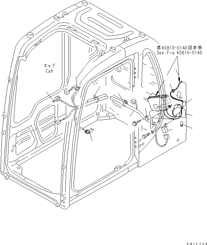 Схема запчастей Komatsu PC400-6 - KOMTRAX (ЭЛЕКТР.)(№97-) ЭЛЕКТРИКА