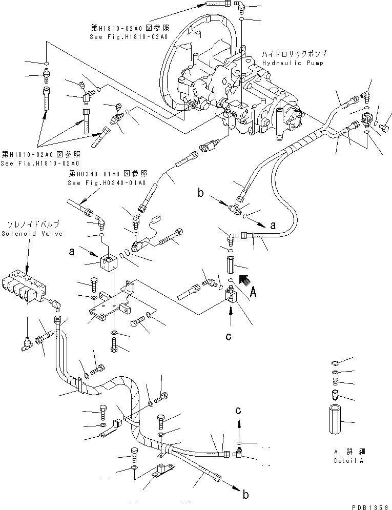 Схема запчастей Komatsu PC400-6 - LS ЛИНИЯ (ЛИНИЯ НАСОСА И КЛАПАН EPC)(№-999) ГИДРАВЛИКА