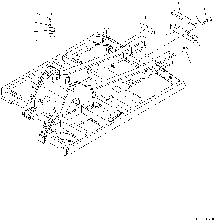 Схема запчастей Komatsu PC400-6 - ОСНОВНАЯ РАМА (F.O.P.S.)(№-) ОСНОВНАЯ РАМА И ЕЕ ЧАСТИ