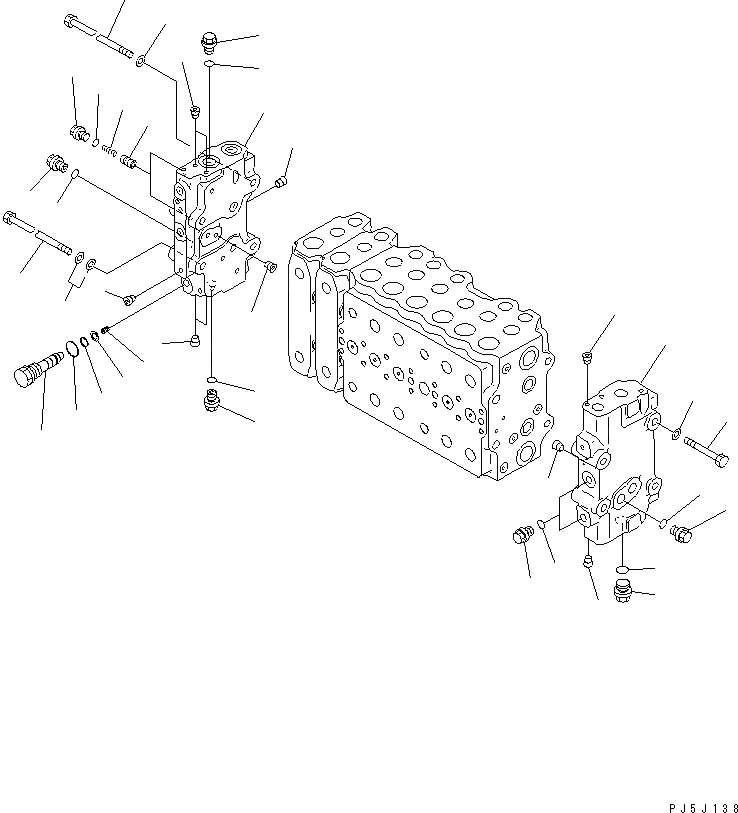 Схема запчастей Komatsu PC400-6 - ОСНОВН. КЛАПАН (-АКТУАТОР) (/) (ДЛЯ ПОГРУЗ.) (С ПРЕДОТВРАЩ. СМЕЩЕНИЯ)(№-) ОСНОВН. КОМПОНЕНТЫ И РЕМКОМПЛЕКТЫ