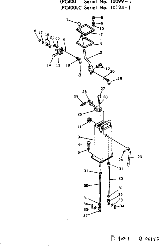 Схема запчастей Komatsu PC400-1 - КЛАПАН РЫЧАГ УПРАВЛ-Я И МЕХАНИЗМ¤ ЛЕВ. (F.W.C.)(КРОМЕ ЯПОН.) ПОВОРОТН. И СИСТЕМА УПРАВЛЕНИЯS