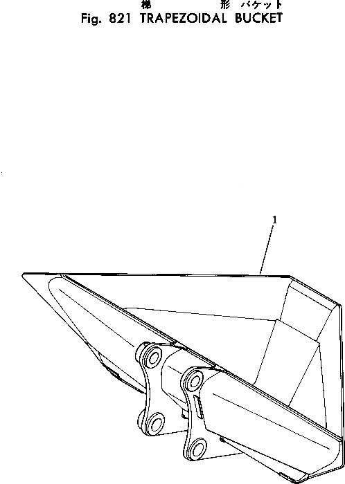 Схема запчастей Komatsu PC400-1 - TRAPEZOIDAL КОВШ ОПЦИОННЫЕ КОМПОНЕНТЫ