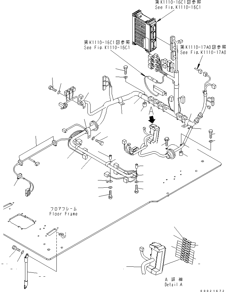 Схема запчастей Komatsu PC400-7-M1 - ОСНОВН. КОНСТРУКЦИЯ (КАБИНА) (Э/ПРОВОДКА) (ДЛЯ ПОГРУЗ.) КАБИНА ОПЕРАТОРА И СИСТЕМА УПРАВЛЕНИЯ