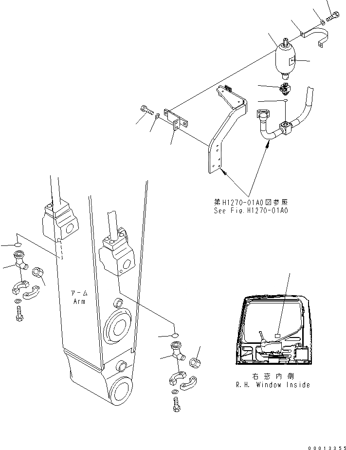 Схема запчастей Komatsu PC400-7-M1 - ПЕРЕХОДНИК ДЛЯ МОЛОТА (ДЛЯ MONTABER)(№-) РАБОЧЕЕ ОБОРУДОВАНИЕ