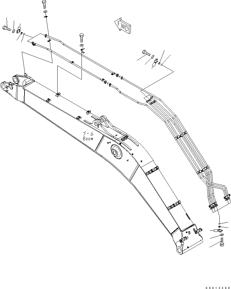 Схема запчастей Komatsu PC400-7-M1 - ЭЛЕМЕНТЫ (СТРЕЛА) (ДЛЯ COMPONENT)(№-8) РАЗНОЕ