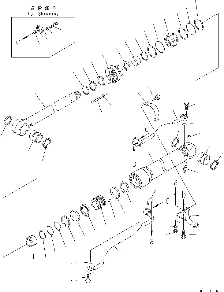Схема запчастей Komatsu PC400-7-M1 - BM ЦИЛИНДР ОСНОВН. КОМПОНЕНТЫ И РЕМКОМПЛЕКТЫ