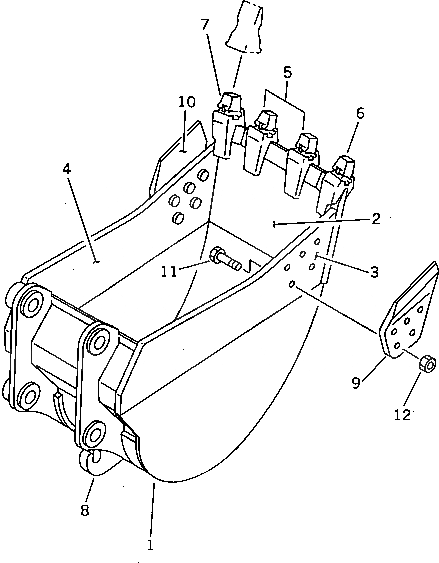 Схема запчастей Komatsu PC400-3 - УСИЛ. КОВШ¤ .M ШИР. 8MM С КРЮК (ДЛЯ США) СПЕЦ. APPLICATION ЧАСТИ¤ МАРКИРОВКА¤ ИНСТРУМЕНТ И РЕМКОМПЛЕКТЫ