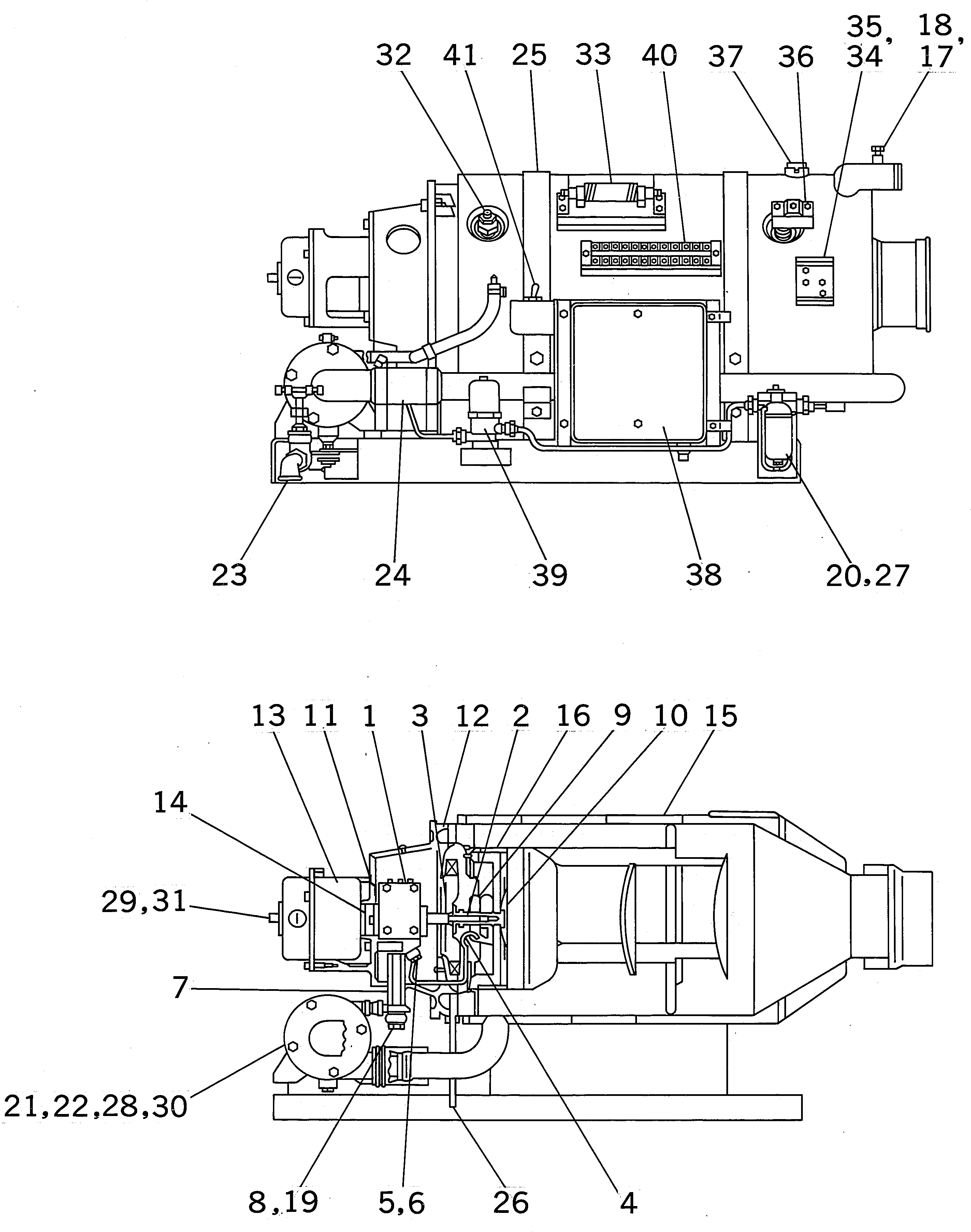 Схема запчастей Komatsu PC400-5D - ДВИГАТЕЛЬ PREWAMER (ОБОГРЕВАТЕЛЬ.) КОМПОНЕНТЫ ДВИГАТЕЛЯ И ЭЛЕКТРИКА