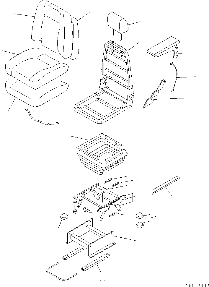 Схема запчастей Komatsu PC400-7 - СИДЕНЬЕ ОПЕРАТОРА ASSEMBLY (СИДЕНЬЕ КОЖ.ЗАМ.) ОСНОВН. КОМПОНЕНТЫ И РЕМКОМПЛЕКТЫ