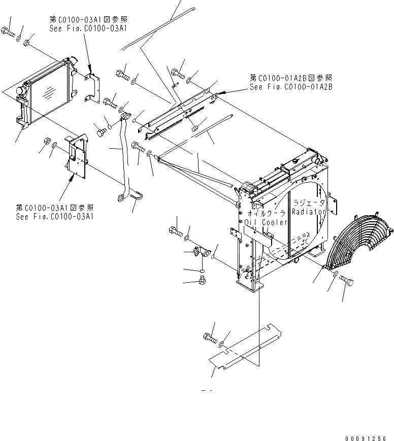 Схема запчастей Komatsu PC400-7 - ОХЛАЖД-Е (ПОСЛЕОХЛАДИТЕЛЬ) (СПЕЦ-Я -40С)(№9-) СИСТЕМА ОХЛАЖДЕНИЯ