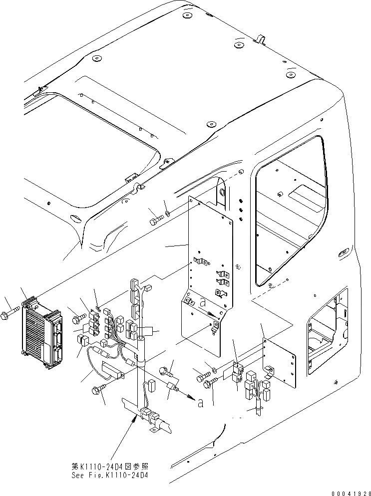 Схема запчастей Komatsu PC400-7 - ОСНОВН. КОНСТРУКЦИЯ (КАБИНА IN ЧАСТИ) (ПАНЕЛЬ) (ДЛЯ ПОГРУЗ.)(№7-) КАБИНА ОПЕРАТОРА И СИСТЕМА УПРАВЛЕНИЯ