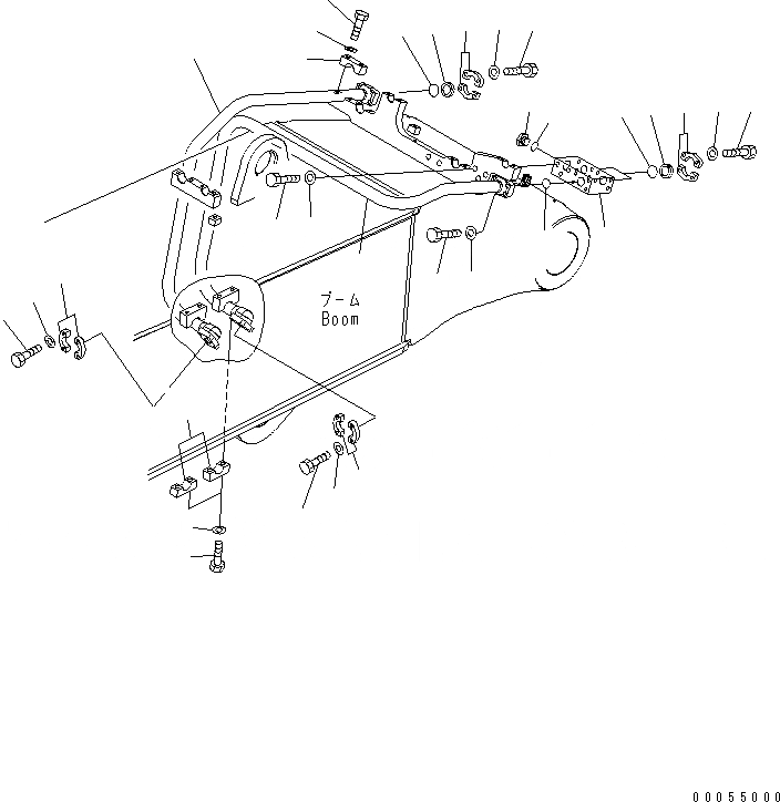 Схема запчастей Komatsu PC400-7 - СТРЕЛА (ЦИЛИНДР РУКОЯТИТРУБЫ) (ПОГРУЗ.) (СПЕЦ-Я -40С)(№7-) РАБОЧЕЕ ОБОРУДОВАНИЕ