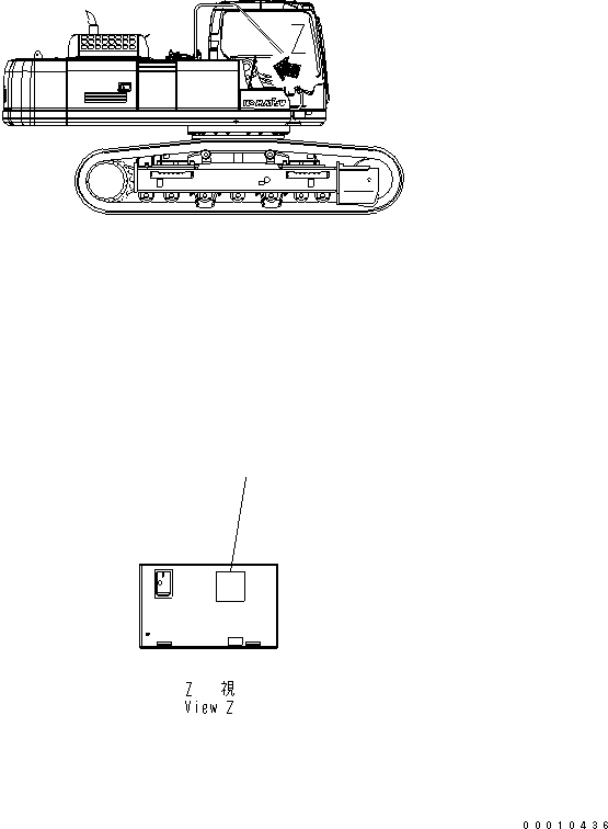 Схема запчастей Komatsu PC400-7 - СМАЗКА CHART (СМАЗКА РАБОЧ. ОБОРУД. 100 ЧАСОВ) МАРКИРОВКА