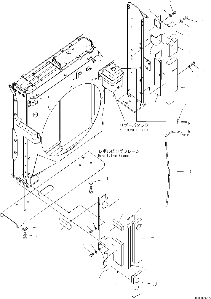 Схема запчастей Komatsu PC400-7E0 - ОХЛАЖД-Е (COVER)(№-) СИСТЕМА ОХЛАЖДЕНИЯ