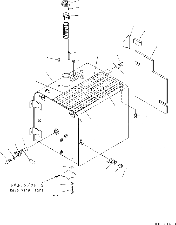 Схема запчастей Komatsu PC400-7E0 - ТОПЛИВН. БАК. (ДЛЯ ТОПЛИВН. REFILL НАСОС)(№-) ТОПЛИВН. БАК. AND КОМПОНЕНТЫ