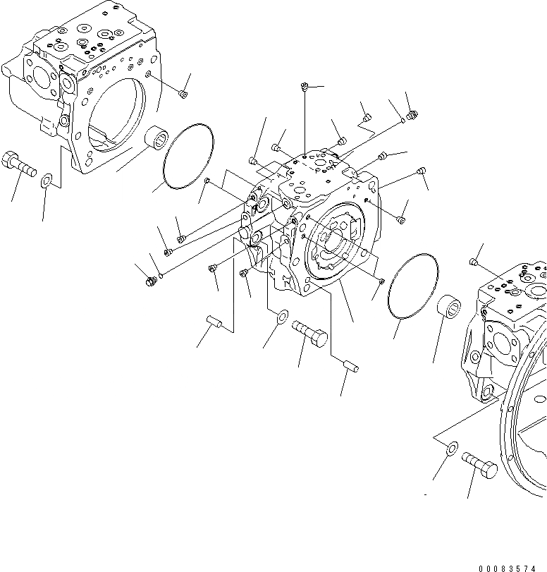 Схема запчастей Komatsu PC400-7E0 - ОСНОВН. НАСОС (/)(№-) ОСНОВН. КОМПОНЕНТЫ И РЕМКОМПЛЕКТЫ