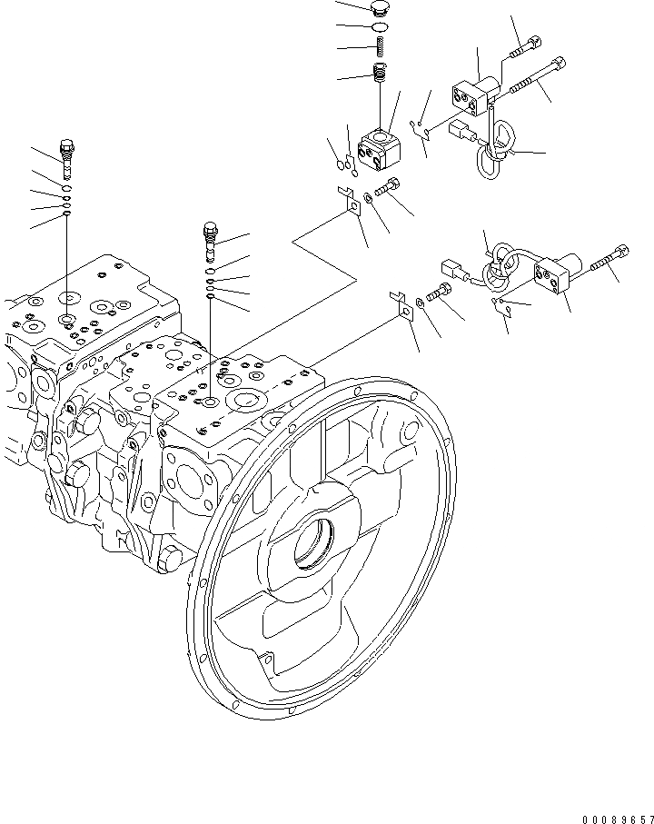 Схема запчастей Komatsu PC400-7E0 - ОСНОВН. НАСОС (/)(№-) ОСНОВН. КОМПОНЕНТЫ И РЕМКОМПЛЕКТЫ