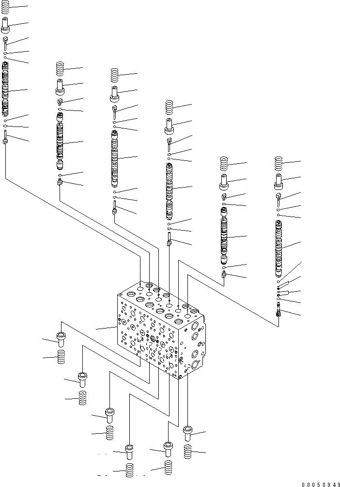 Схема запчастей Komatsu PC400-7E0 - ОСНОВН. КЛАПАН (-АКТУАТОР) (/)(№7-) ОСНОВН. КОМПОНЕНТЫ И РЕМКОМПЛЕКТЫ