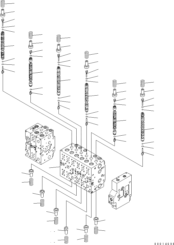 Схема запчастей Komatsu PC400-7E0 - ОСНОВН. КЛАПАН (-АКТУАТОР) (/)(№-7) ОСНОВН. КОМПОНЕНТЫ И РЕМКОМПЛЕКТЫ