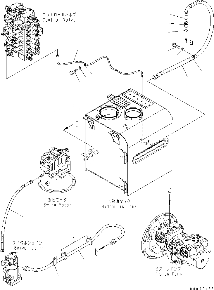 Схема запчастей Komatsu PC400-8 - ВОЗВРАТН. ЛИНИЯ(№7-) ГИДРАВЛИКА