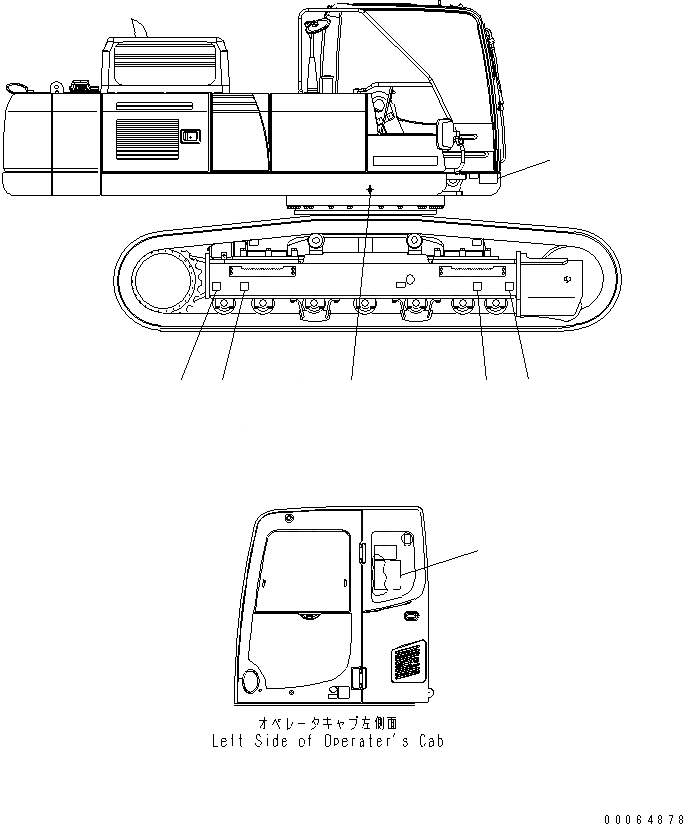 Схема запчастей Komatsu PC400-8 - ПЛАСТИНА (ПОГРУЗ. RAITING CHART) (АНГЛ.) (ФИКС. GAUGE)(№7-) МАРКИРОВКА